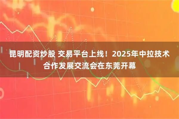 昆明配资炒股 交易平台上线！2025年中拉技术合作发展交流会在东莞开幕