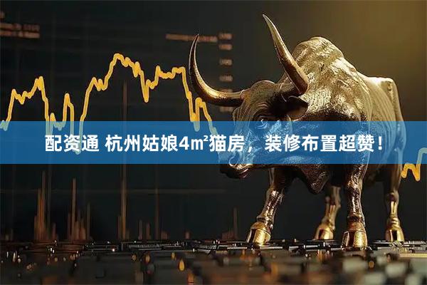 配资通 杭州姑娘4㎡猫房，装修布置超赞！